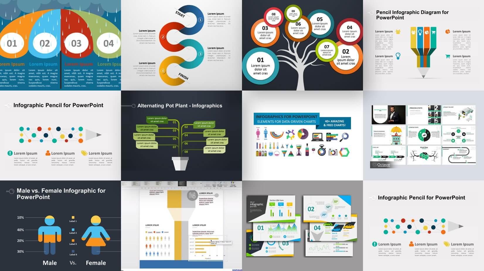 35+ Free Infographic Powerpoint Templates To Power Your For Powerpoint Slides Design Templates For Free
