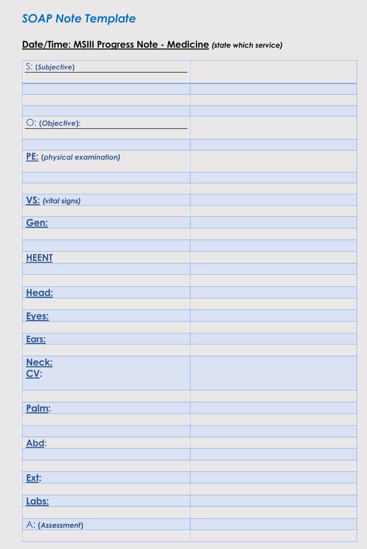 35+ Soap Note Examples (Blank Formats & Writing Tips) In Soap Note Template Word