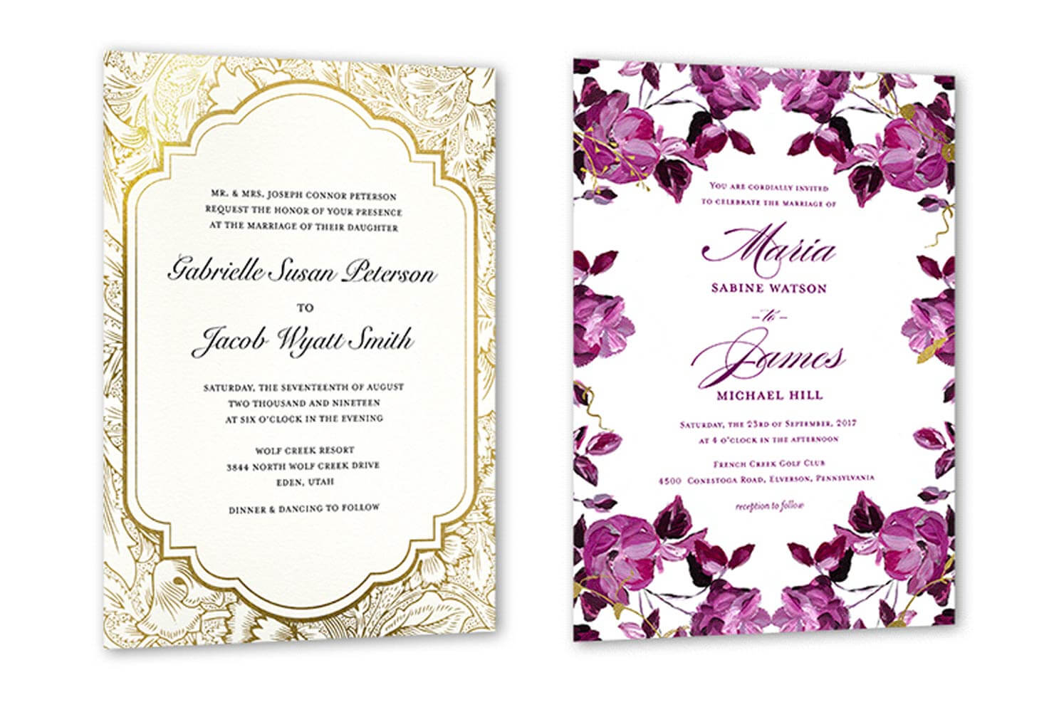 35+ Wedding Invitation Wording Examples 2020 | Shutterfly With Regard To Sample Wedding Invitation Cards Templates