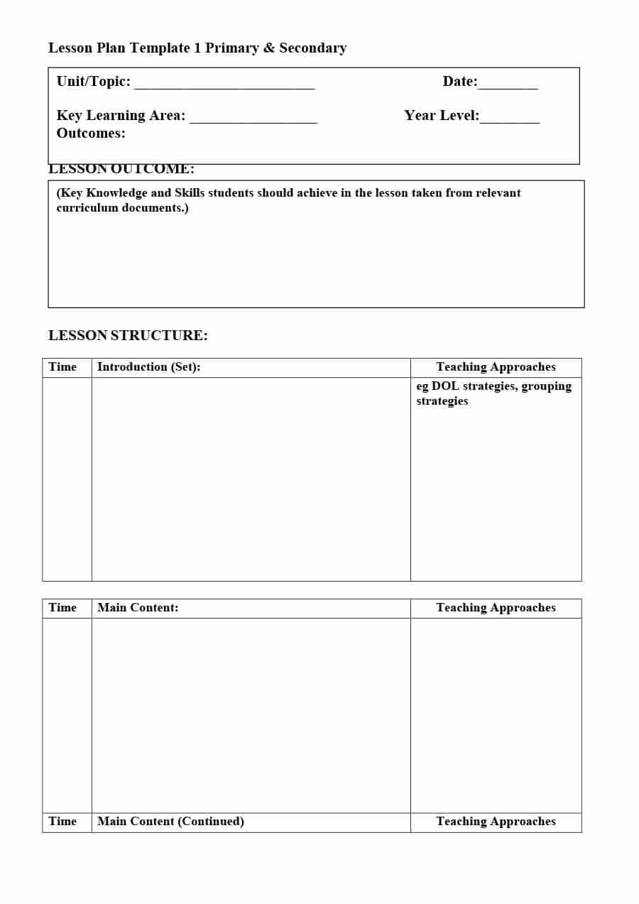 39 Best Unit Plan Templates [Word, Pdf] ᐅ Template Lab With Regard To Blank Unit Lesson Plan Template