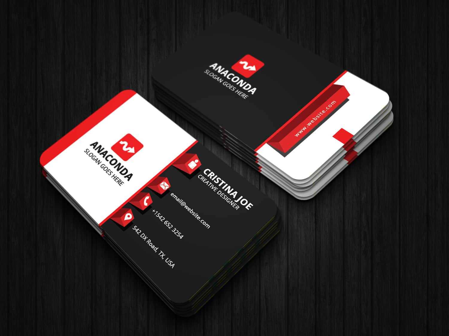 3D Business Card Template In Buisness Card Template