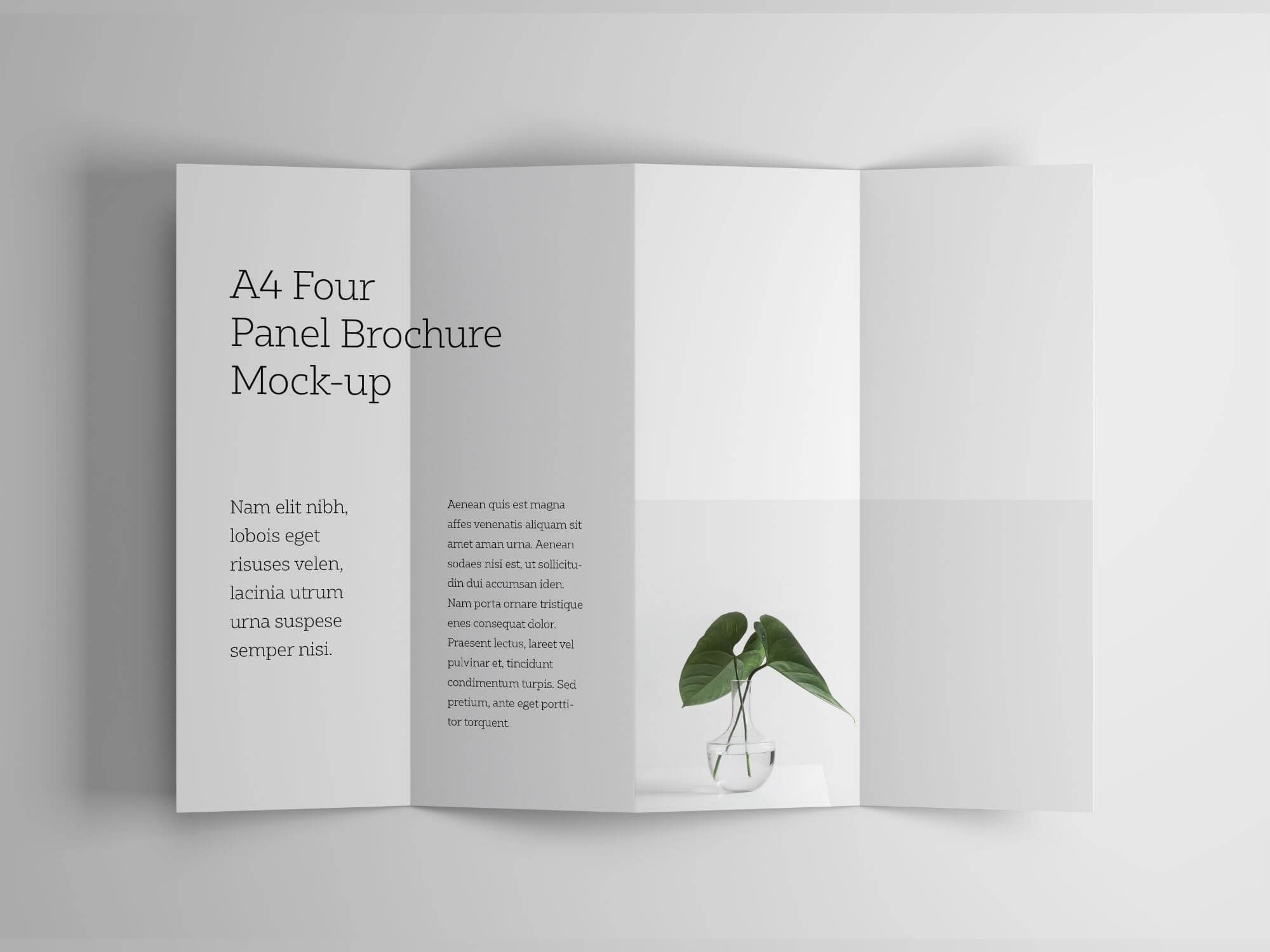 4 Panel Accordion Brochure Mockup | Mockup, Brochure Design Pertaining To 4 Panel Brochure Template