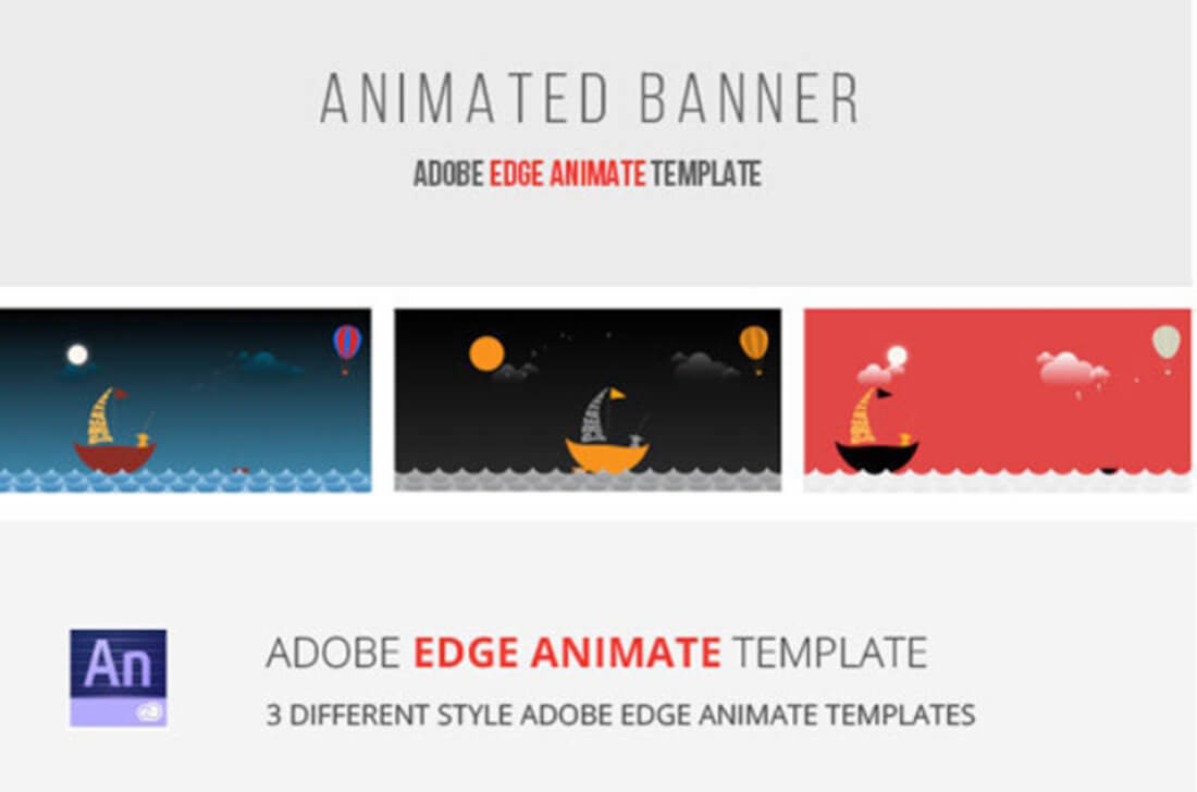 40 Awesome Edge Animate Templates Inside Animated Banner Template