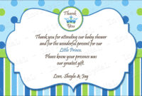 40 Beautiful Baby Shower Thank You Cards Ideas | Baby Shower inside Template For Baby Shower Thank You Cards