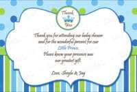 40 Beautiful Baby Shower Thank You Cards Ideas | Baby Shower regarding Thank You Card Template For Baby Shower