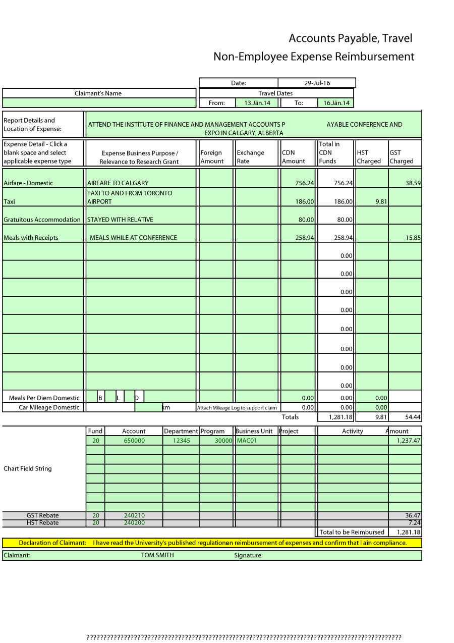 40+ Expense Report Templates To Help You Save Money ᐅ Inside Company Expense Report Template