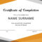 40 Fantastic Certificate Of Completion Templates [Word For Blank Certificate Of Achievement Template