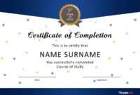 40 Fantastic Certificate Of Completion Templates [Word regarding Free Completion Certificate Templates For Word