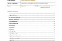 40+ Project Status Report Templates [Word, Excel, Ppt] ᐅ for Section 37 Report Template