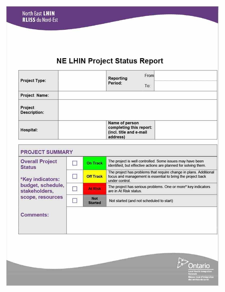 40+ Project Status Report Templates [Word, Excel, Ppt] ᐅ In Weekly Project Status Report Template Powerpoint