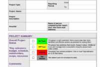 40+ Project Status Report Templates [Word, Excel, Ppt] ᐅ pertaining to Project Status Report Template In Excel