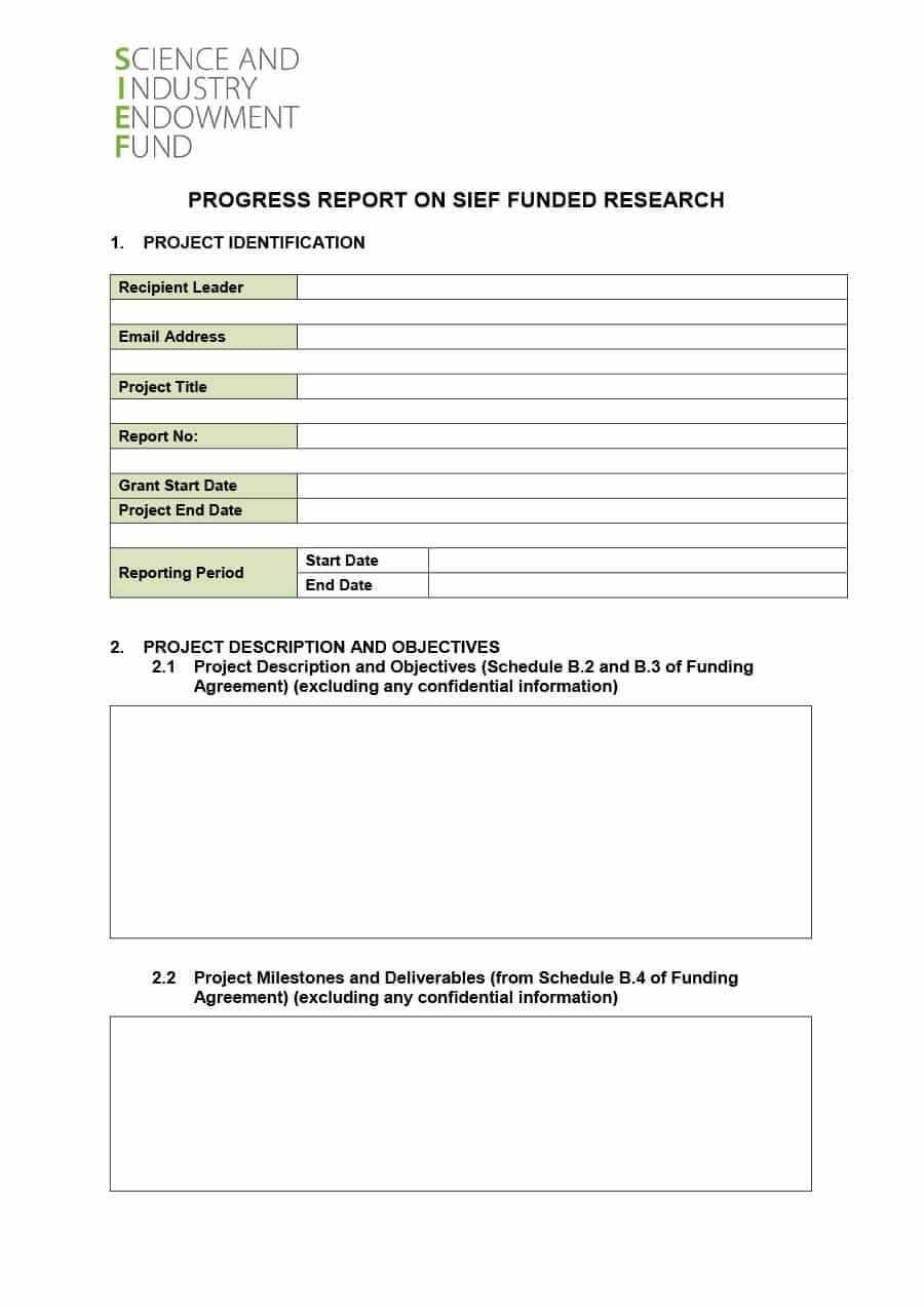 40+ Project Status Report Templates [Word, Excel, Ppt] ᐅ Throughout Research Project Progress Report Template