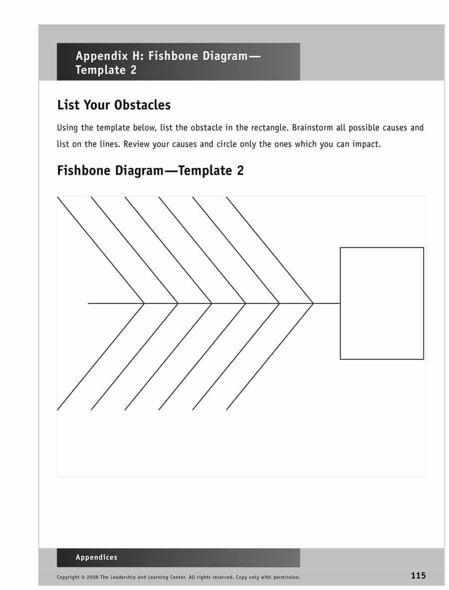 43 Great Fishbone Diagram Templates & Examples [Word, Excel] Inside Blank Fishbone Diagram Template Word