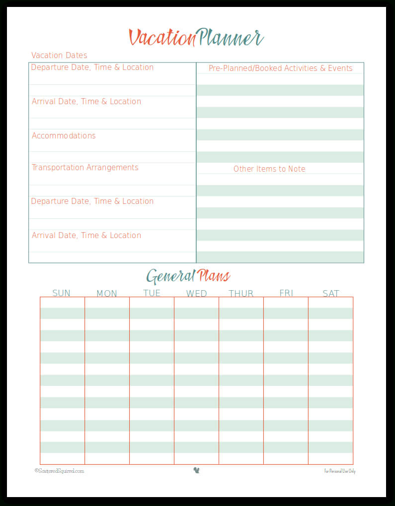 43+ Itinerary Template – Travel, Trip, Wedding, Vacation In Blank Trip Itinerary Template