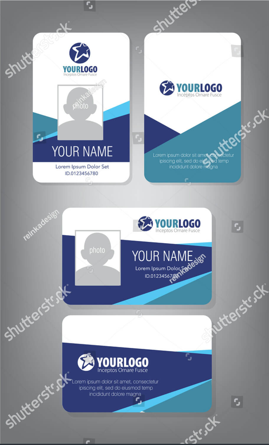 43+ Professional Id Card Designs – Psd, Eps, Ai, Word | Free For Portrait Id Card Template