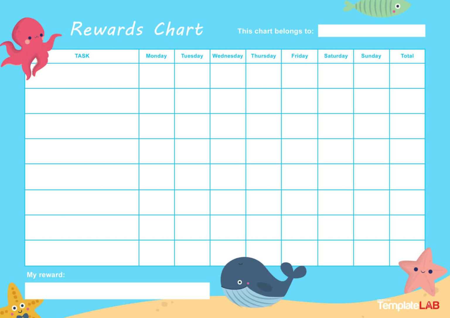 Reward Chart Template Free Download