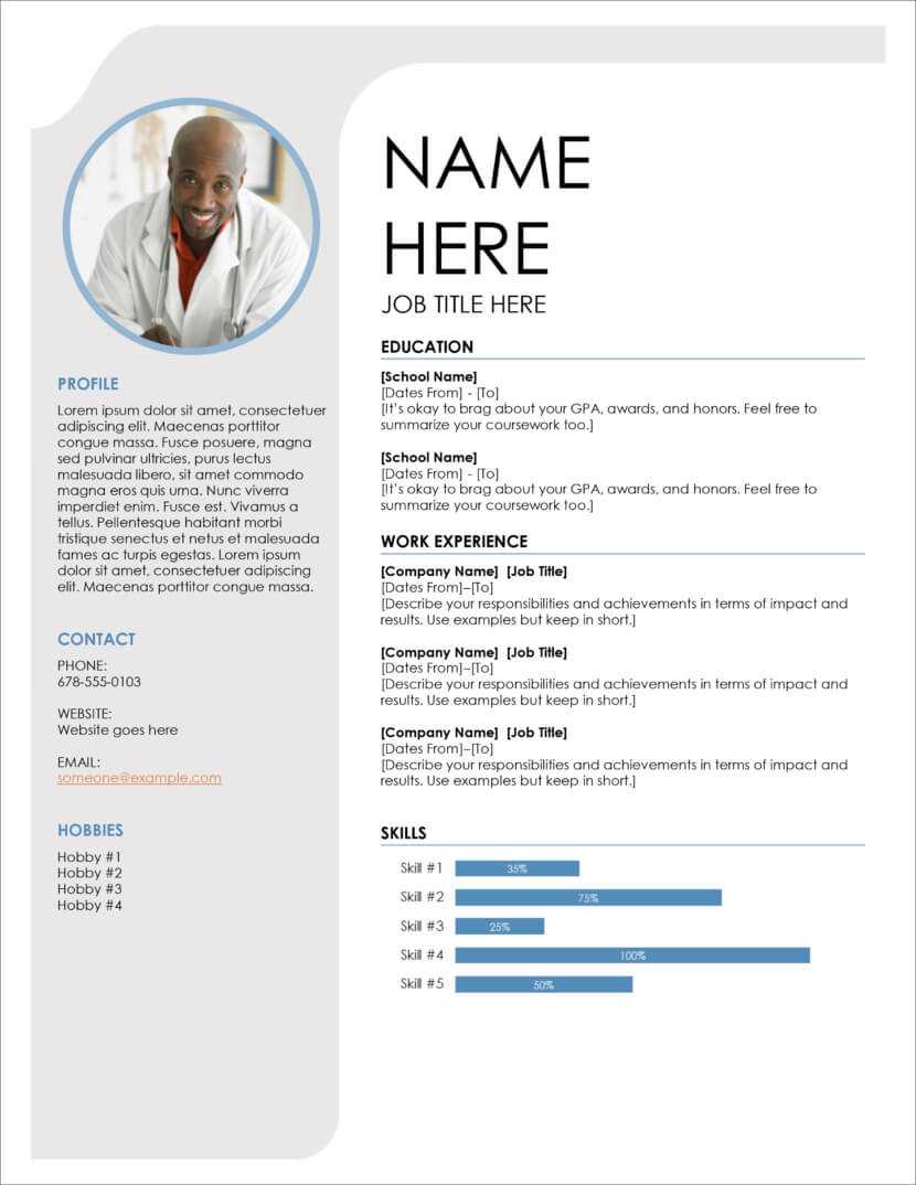 45 Free Modern Resume / Cv Templates – Minimalist, Simple With Google Word Document Templates