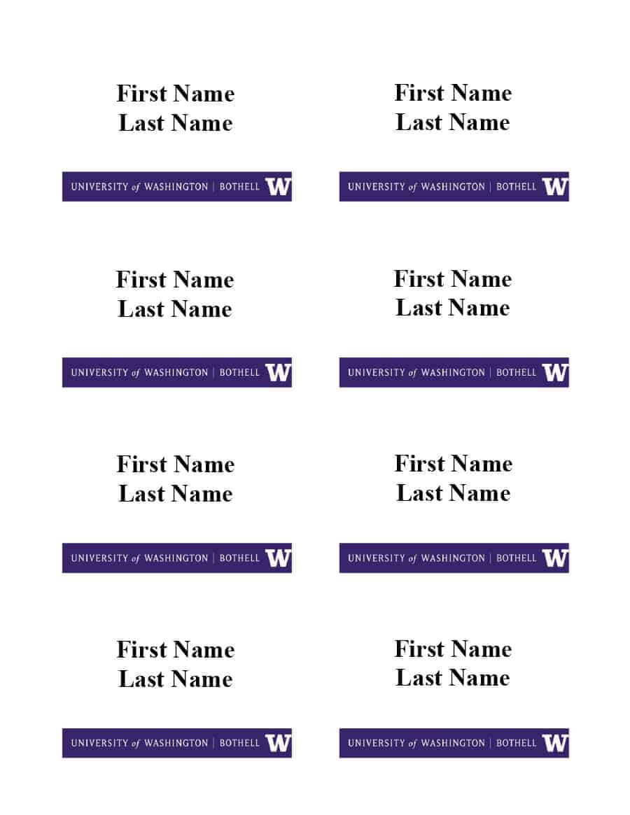 47 Free Name Tag + Badge Templates ᐅ Template Lab In Visitor Badge Template Word