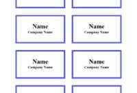 47 Free Name Tag + Badge Templates ᐅ Template Lab intended for Visitor Badge Template Word