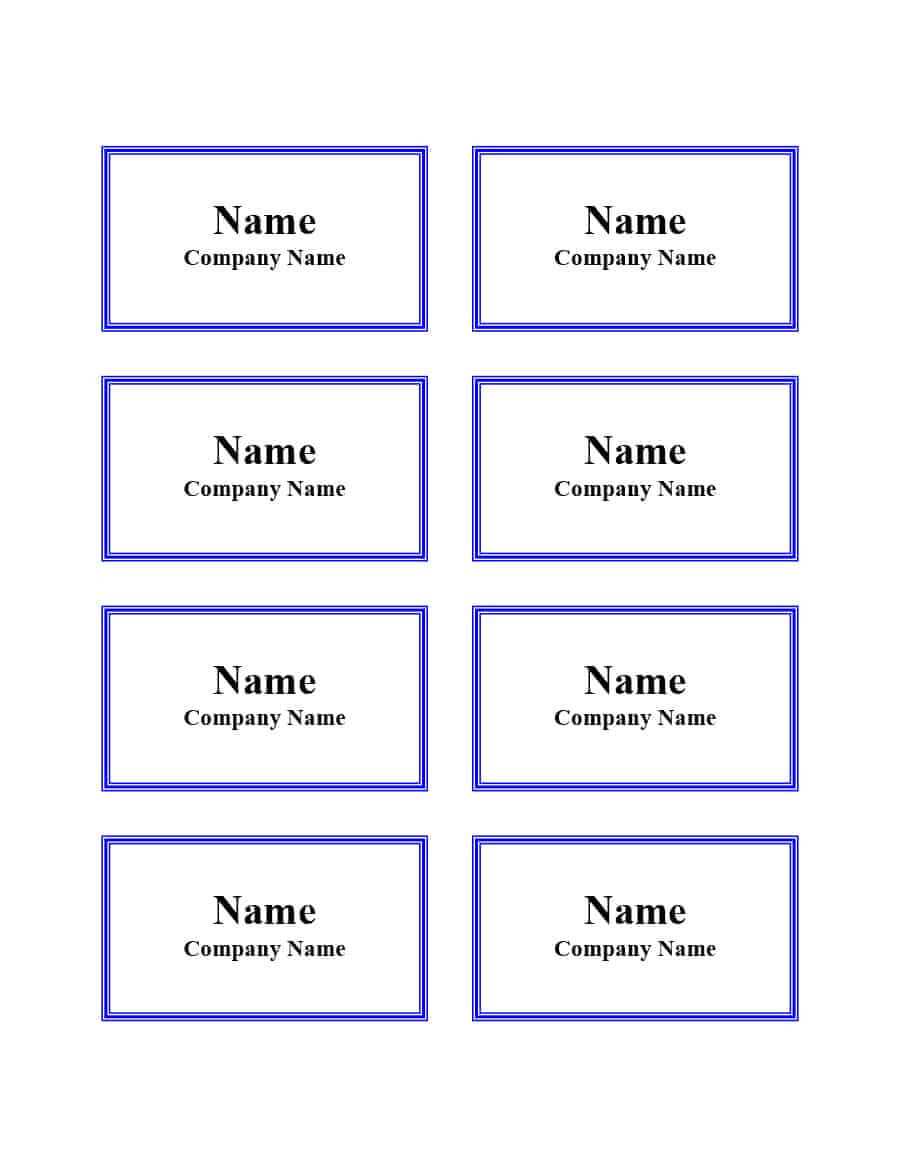 47 Free Name Tag + Badge Templates ᐅ Template Lab Intended For Visitor Badge Template Word