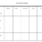 5 Day Weekly Planner Printable | Scope Of Work Template Regarding Blank Scheme Of Work Template