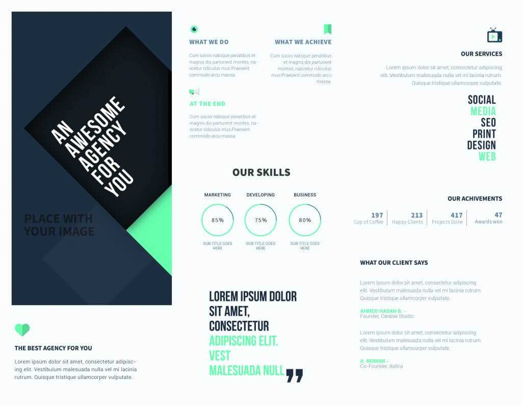 5 Free Online Brochure Templates To Create Your Own Brochure   Regarding Online Brochure Template Free