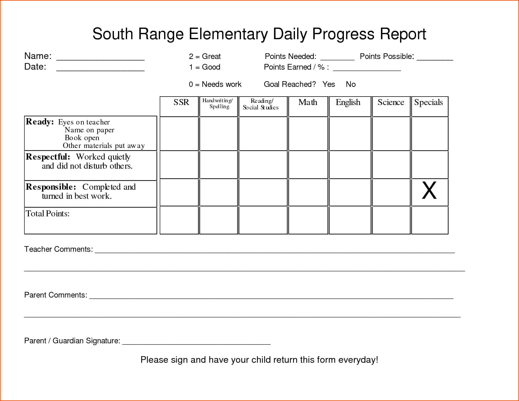 5+ Student Progress Report Template – Bookletemplate Regarding Student Progress Report Template