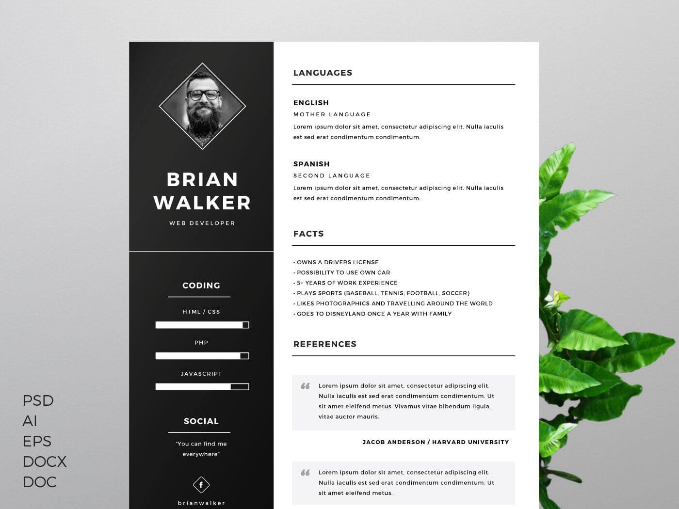 50+ Best Cv & Resume Templates 2020 | Resume Template Free Throughout How To Find A Resume Template On Word