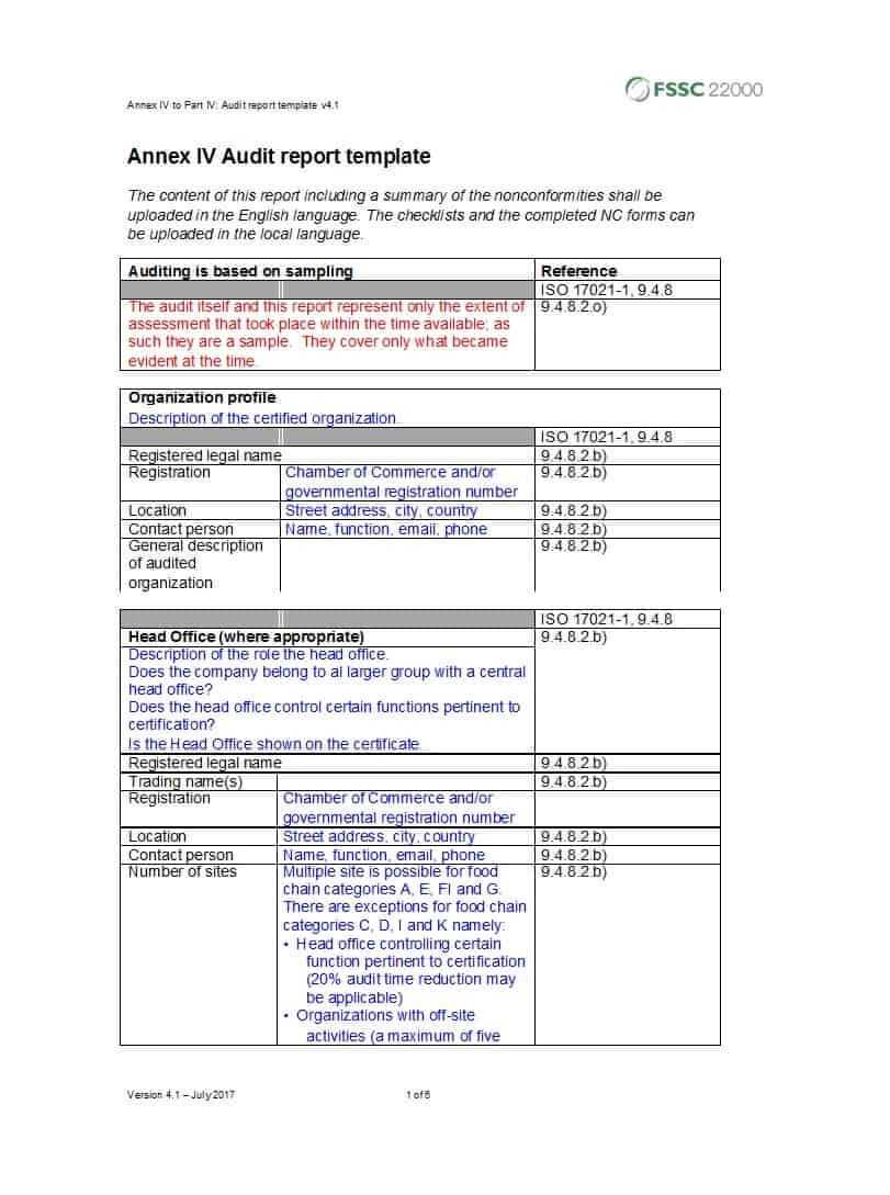 50 Free Audit Report Templates (Internal Audit Reports) ᐅ Inside It Audit Report Template Word