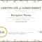 50 Free Creative Blank Certificate Templates In Psd Pertaining To Blank Certificate Of Achievement Template