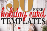 50 + Free Holiday Photo Card Templates | Christmas Photo in Free Holiday Photo Card Templates