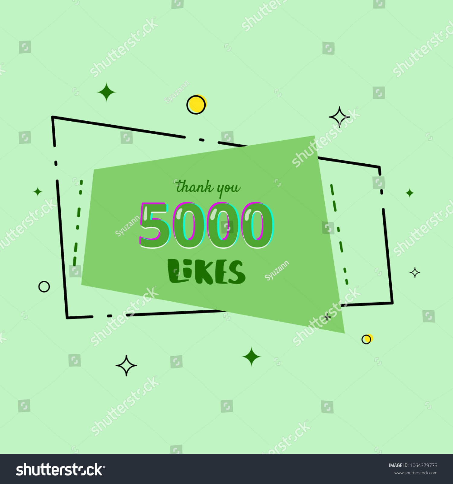 5000 Likes Thank You Card Template Stock Vector (Royalty Regarding Soccer Thank You Card Template