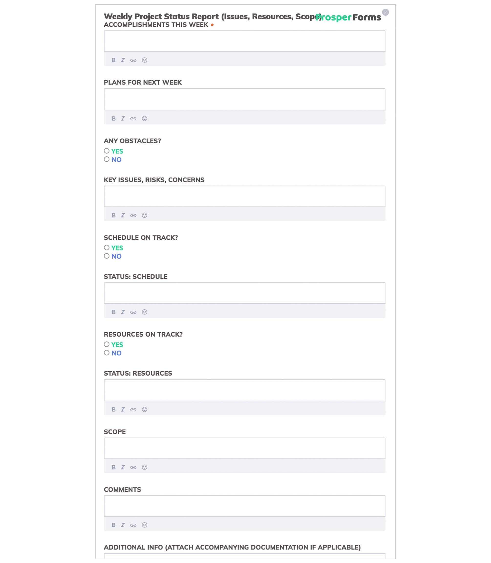 6 Awesome Weekly Status Report Templates | Free Download For Operations Manager Report Template