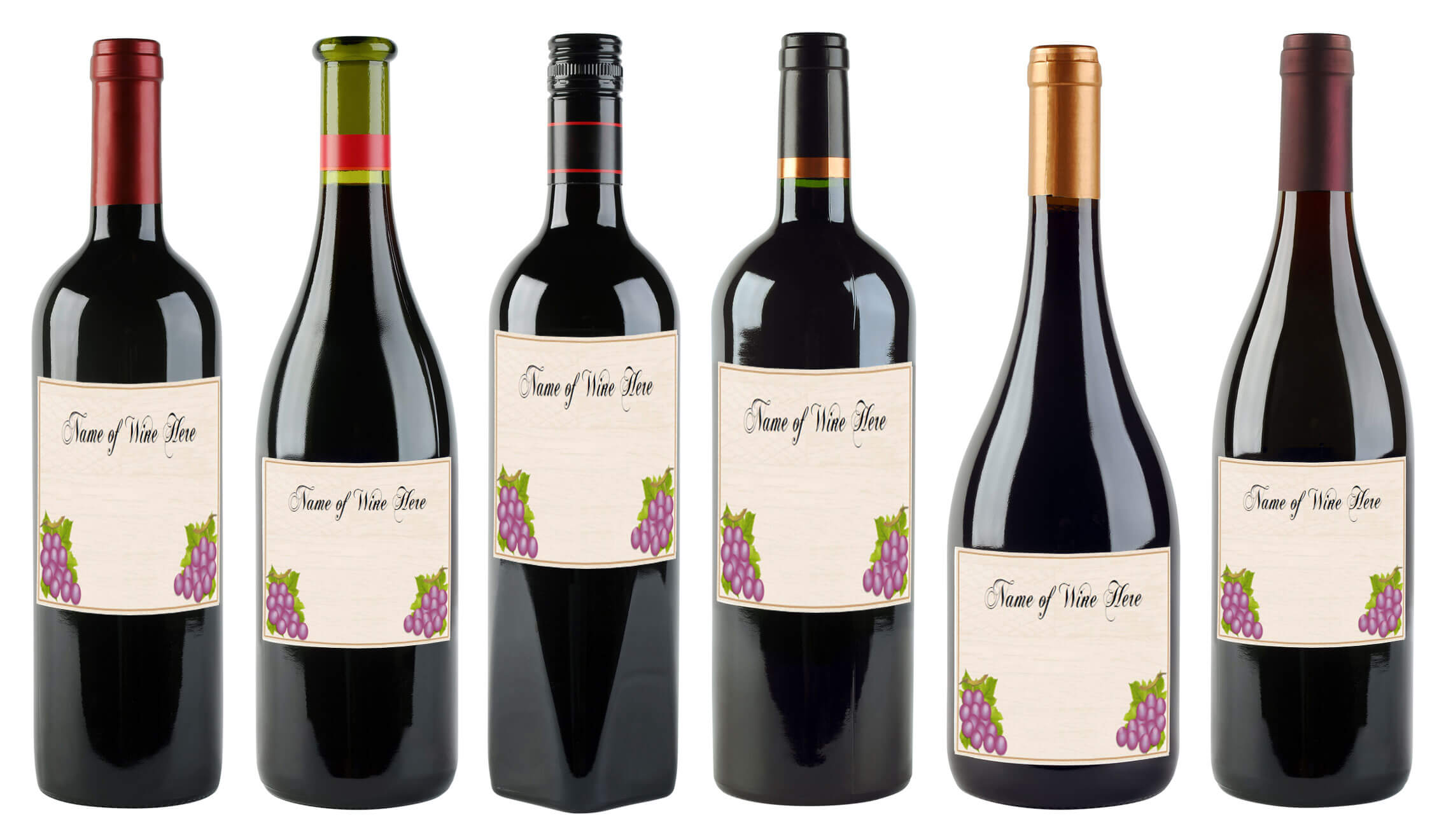 6 Free Printable Wine Labels You Can Customize | Lovetoknow Pertaining To Blank Wine Label Template