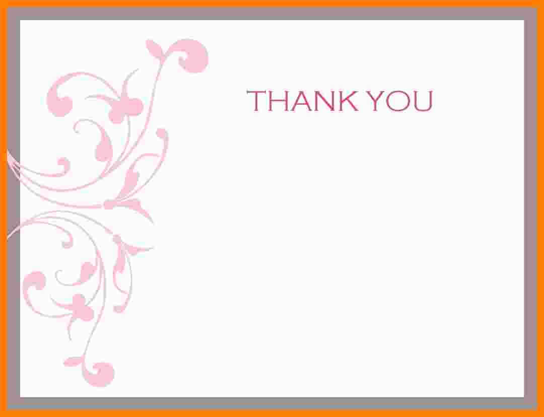6+ Free Thank You Card Templates For Word | Marlows Jewellers Regarding Thank You Card Template Word