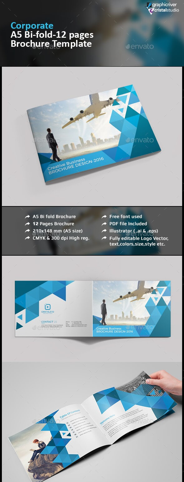 65+ Print Ready Brochure Templates Free Psd Indesign & Ai Throughout Half Page Brochure Template