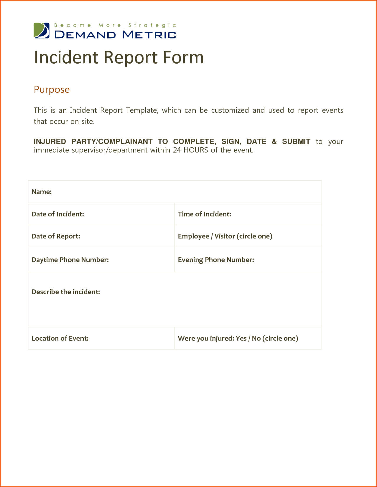 7+ Microsoft Word Report Templates – Bookletemplate Pertaining To Incident Report Template Microsoft