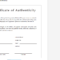 8 Certificate Of Authenticity Templates – Free Samples With Certificate Of Service Template Free