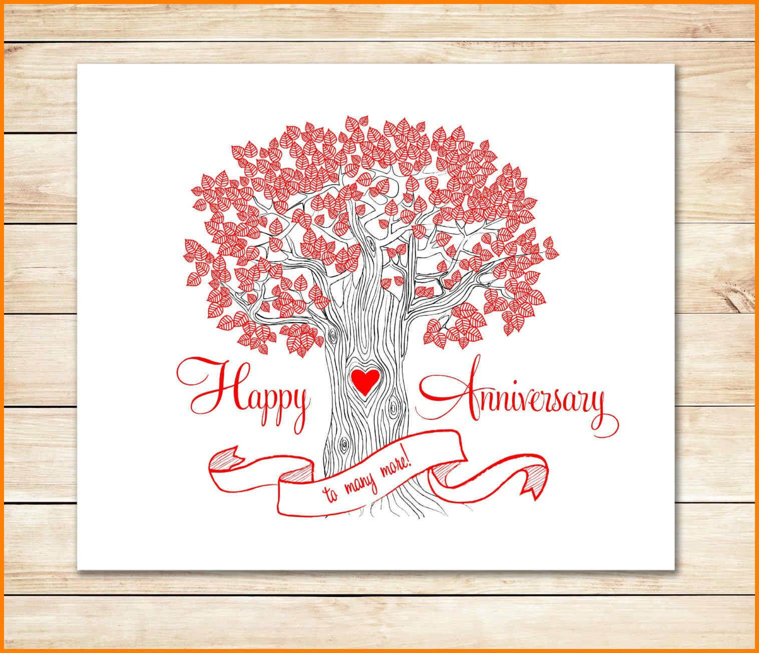 8+ Happy Anniversary Templates Free | Plastic Mouldings With Template For Anniversary Card