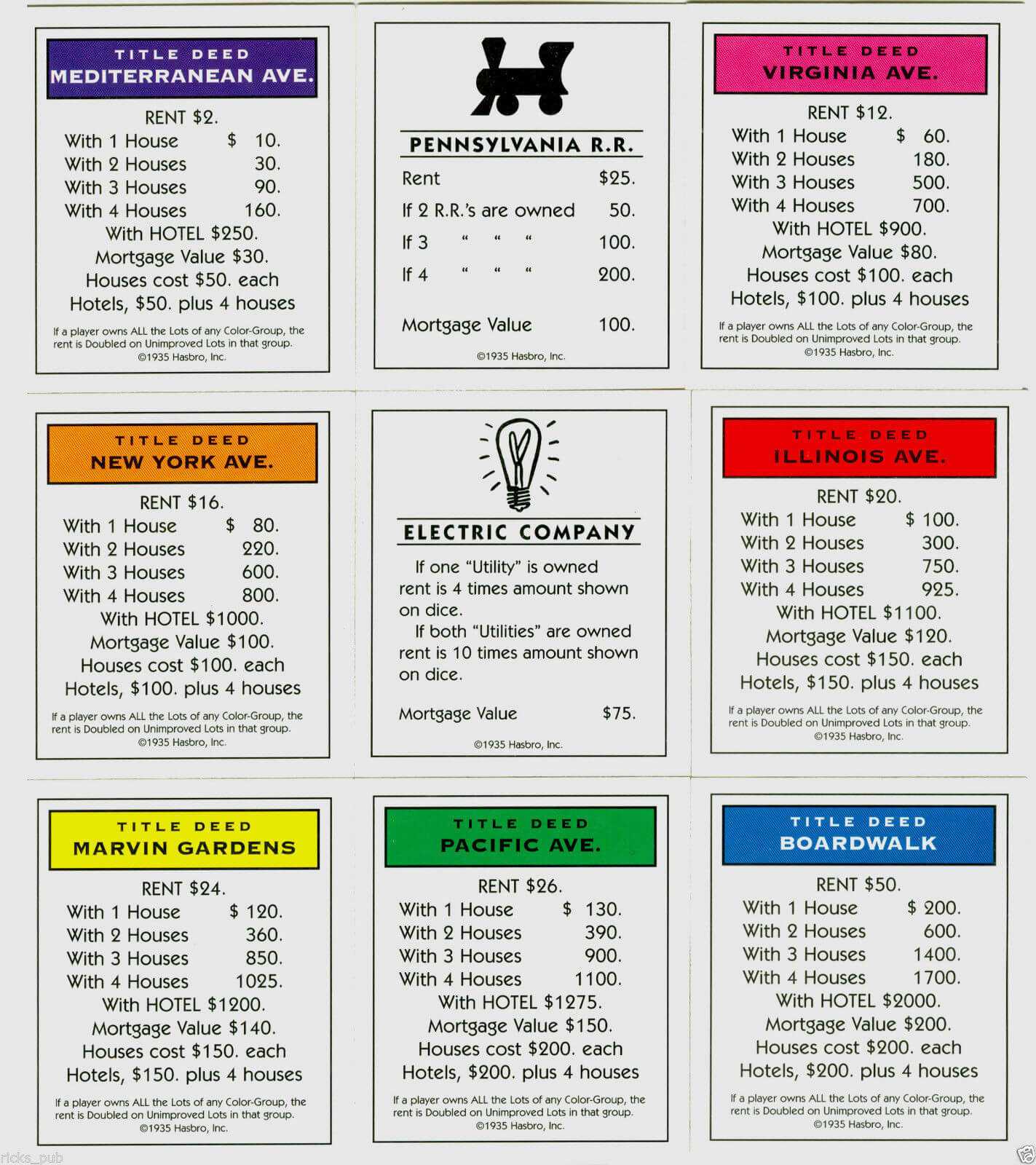 8A1C008 Monopoly Chance Card Template | Wiring Resources Inside Monopoly Chance Cards Template