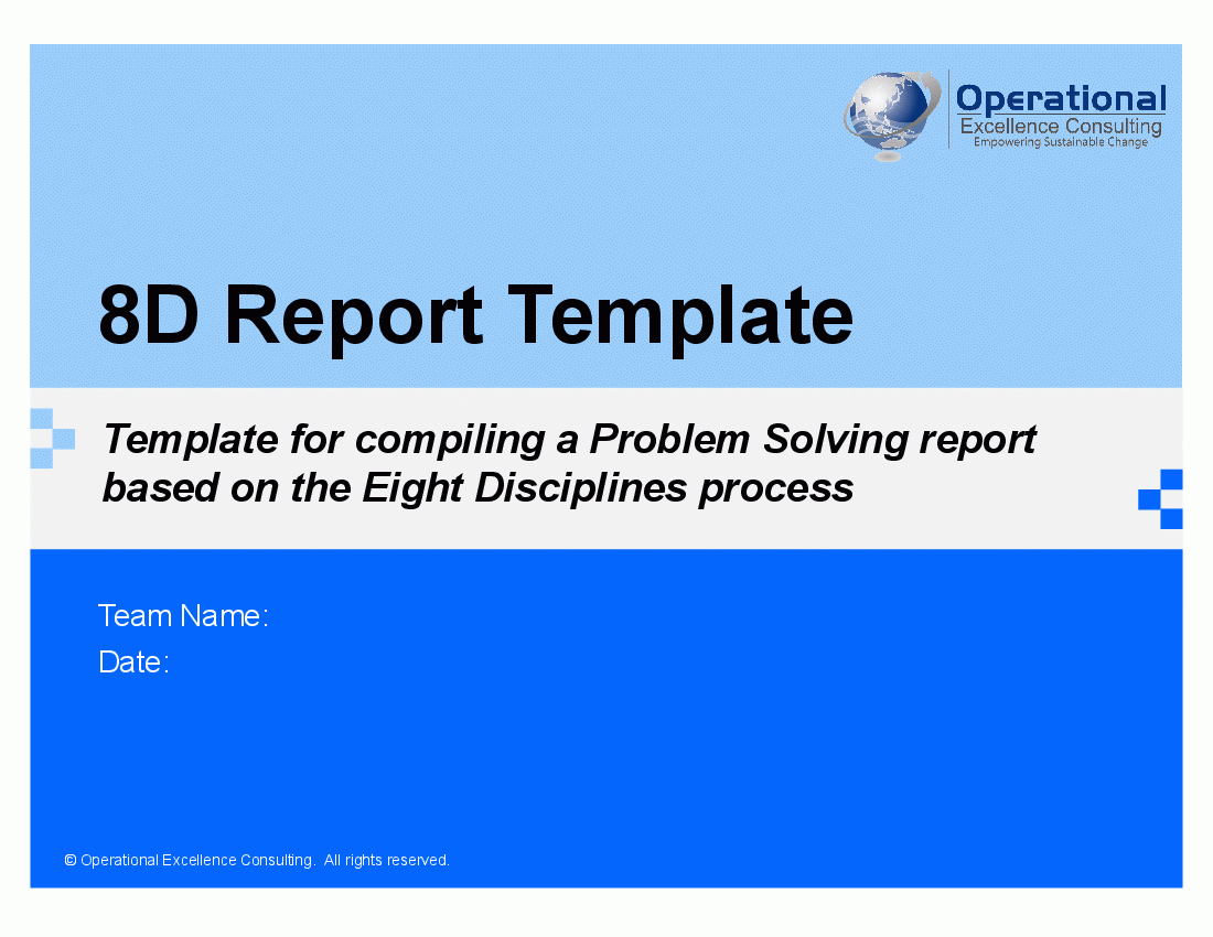 8D Report Template (Powerpoint) With Regard To 8D Report Template