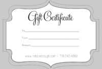 A Cute Looking Gift Certificate | Gift Card Template, Free inside Black And White Gift Certificate Template Free