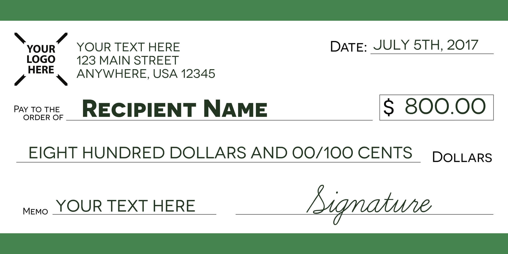 A Large Blank Cheque Template Presentation Checks Free 7 Throughout Large Blank Cheque Template