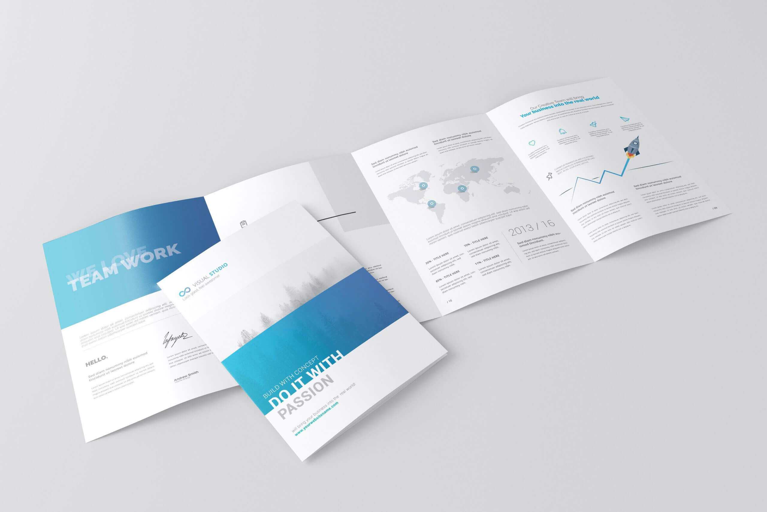 A4 4 Fold Brochure Mockuptoasin Studio On Within 4 Fold Brochure Template Word