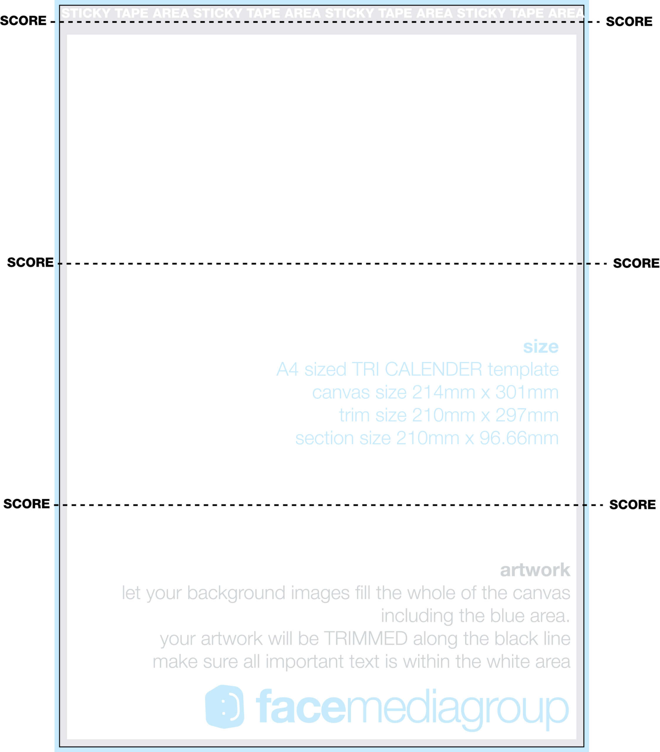A4 Tri Fold Desk Calendar Template | Photo Page Inside Tri Fold Tent Card Template