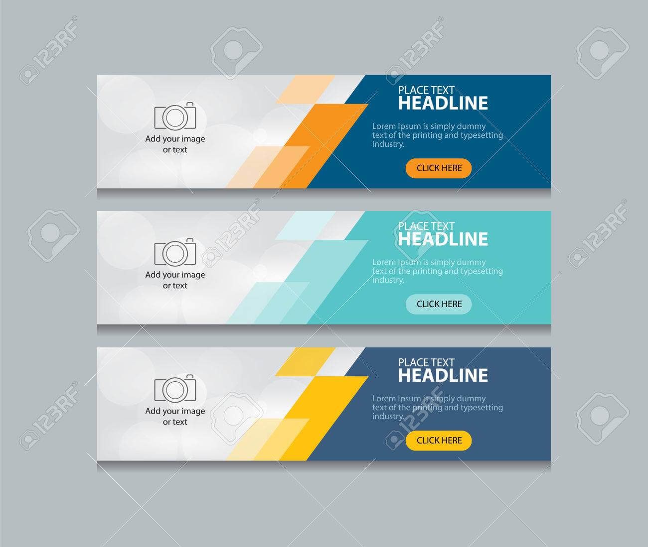 Abstract Web Banner Design Template Background In Website Banner Design Templates