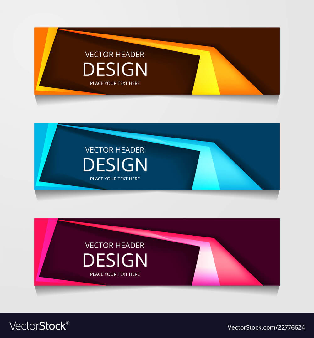 Abstract Web Banner Design Template Collection Of Throughout Website Banner Design Templates
