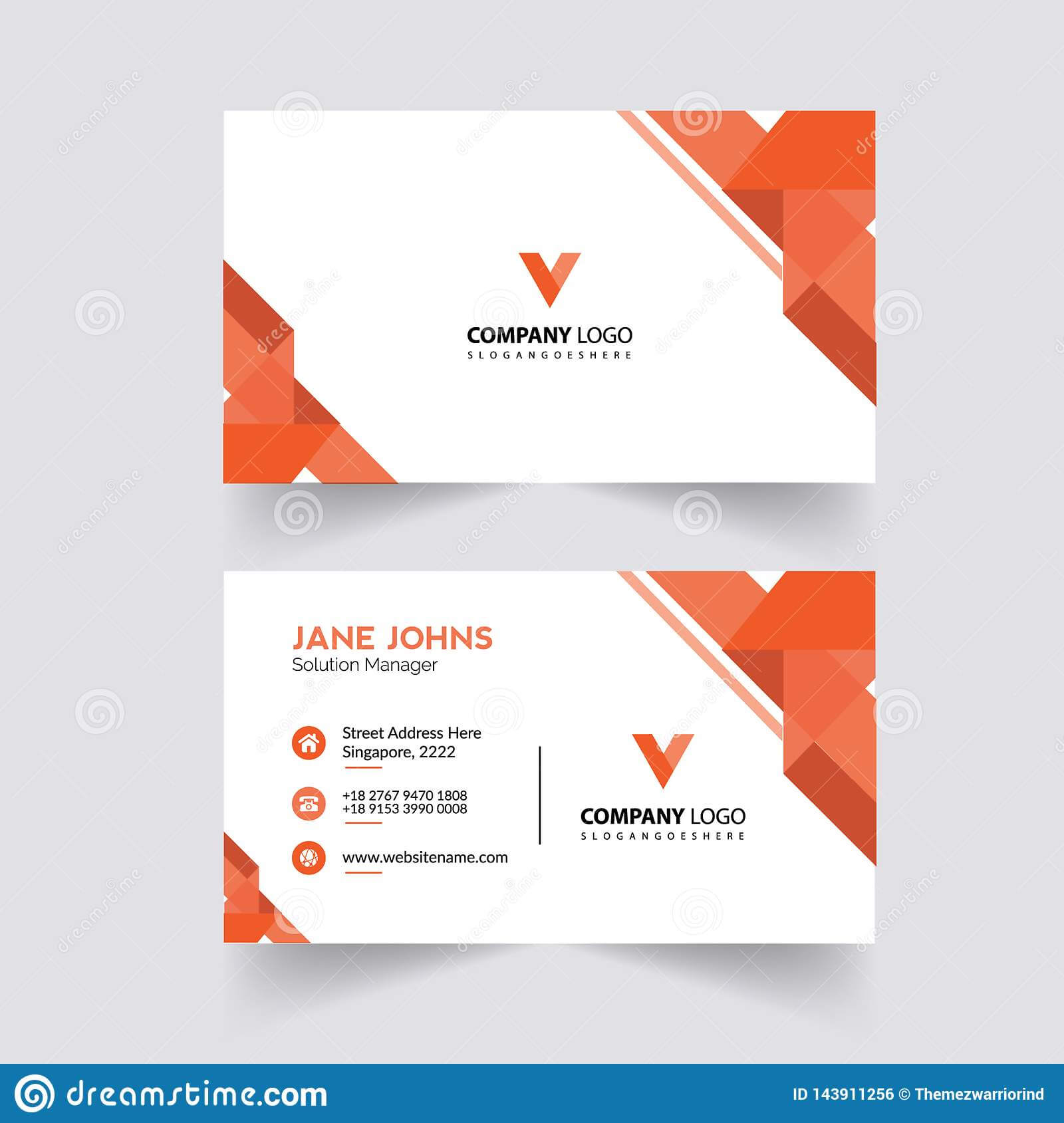 Abstruct Business Card Template Stock Illustration Intended For Adobe Illustrator Card Template