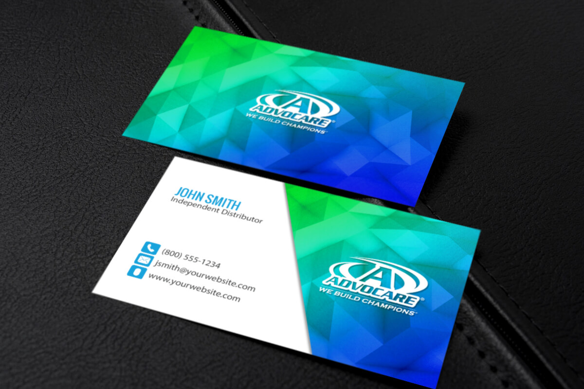 Advocare Distributors Can Customize And Print New Business Within Advocare Business Card Template