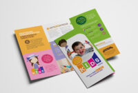 After School Care Tri-Fold Brochure Template In Psd, Ai intended for Tri Fold School Brochure Template